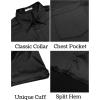 COOFANDY Mens Silk Button Down Short Sleeve Shirt Satin Dress Shirts Summer Beach Wedding Shirt(Black-pure)