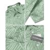 COOFANDY Mens Silk Button Down Short Sleeve Shirt Satin Dress Shirts Summer Beach Wedding Shirt(Light Green)
