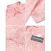 COOFANDY Mens Silk Button Down Short Sleeve Shirt Satin Dress Shirts Summer Beach Wedding Shirt(Pink)