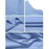 COOFANDY Men’s Sleeveless Sweater Vest Lightweight V-Neck Cotton Vest Pullover(Light Blue)
