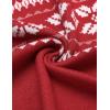 COOFANDY Men’s Sleeveless Sweater Vest Lightweight V-Neck Cotton Vest Pullover(Red and White Snowflakes)