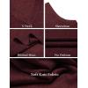COOFANDY Men’s Sleeveless Sweater Vest Lightweight V-Neck Cotton Vest Pullover(Wine Red)