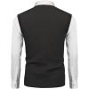 COOFANDY Men’s Sleeveless Sweater Vest V-Neck Casual Cable Knit Button Down Cardigan Vest(Black)