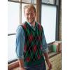 COOFANDY Men’s Sleeveless V Neck Pullover Sweater Slim Fit Casual Argyle Sweater Vest(Gw345 Green and Black Plaid)