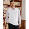 COOFANDY Men’s Sleeveless V Neck Pullover Sweater Slim Fit Casual Argyle Sweater Vest(White)