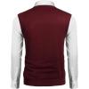 COOFANDY Men’s Sleeveless V Neck Pullover Sweater Slim Fit Casual Argyle Sweater Vest(Wine Red)