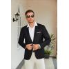COOFANDY Men’s Slim Fit Casual Blazers Lightweight Sport Coats One Button Suit Jackets(Black)