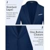 COOFANDY Men’s Slim Fit Casual Blazers Lightweight Sport Coats One Button Suit Jackets(Blue)