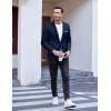 COOFANDY Men’s Slim Fit Casual Blazers Lightweight Sport Coats One Button Suit Jackets(Dark Blue)