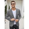 COOFANDY Men’s Slim Fit Casual Blazers Lightweight Sport Coats One Button Suit Jackets(Dark Charcoal)