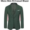 COOFANDY Men’s Slim Fit Casual Blazers Lightweight Sport Coats One Button Suit Jackets(Light Green)