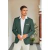 COOFANDY Men’s Slim Fit Casual Blazers Lightweight Sport Coats One Button Suit Jackets(Light Green)