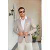 COOFANDY Men’s Slim Fit Casual Blazers Lightweight Sport Coats One Button Suit Jackets(Light Grey)