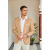 COOFANDY Men’s Slim Fit Casual Blazers Lightweight Sport Coats One Button Suit Jackets(Light Khaki)