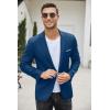 COOFANDY Men’s Slim Fit Casual Blazers Lightweight Sport Coats One Button Suit Jackets(Navy Blue)