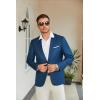 COOFANDY Men’s Slim Fit Casual Blazers Lightweight Sport Coats One Button Suit Jackets(Navy Blue)
