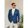 COOFANDY Men’s Slim Fit Casual Blazers Lightweight Sport Coats One Button Suit Jackets(Navy Blue)