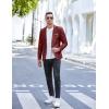 COOFANDY Men’s Slim Fit Casual Blazers Lightweight Sport Coats One Button Suit Jackets(Red)