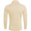 COOFANDY Men’s Slim Fit Mock Turtleneck Pullover Sweater Casual Basic Knitted Thermal Sweaters(Beige)