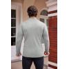 COOFANDY Men’s Slim Fit Mock Turtleneck Pullover Sweater Casual Basic Knitted Thermal Sweaters(Light Grey)