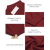 COOFANDY Men’s Slim Fit Mock Turtleneck Pullover Sweater Casual Basic Knitted Thermal Sweaters(Wine Red)