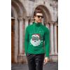 COOFANDY Men’s Slim Fit Turtleneck Cotton T Shirts Casual Long Sleeve Basic Tops Lightweight Pullover Sweater(Green Santa Claus)