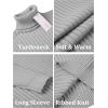 COOFANDY Men’s Slim Fit Turtleneck Sweater Casual Basic Knitted Long Sleeve Pullover Sweater(01_gray)