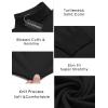 COOFANDY Men’s Slim Fit Turtleneck Sweater Casual Basic Knitted Long Sleeve Pullover Sweater(A-black)