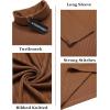 COOFANDY Men’s Slim Fit Turtleneck Sweater Casual Basic Knitted Long Sleeve Pullover Sweater(Brown)