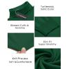 COOFANDY Men’s Slim Fit Turtleneck Sweater Casual Basic Knitted Long Sleeve Pullover Sweater(Green)