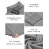 COOFANDY Men’s Slim Fit Turtleneck Sweater Casual Basic Knitted Long Sleeve Pullover Sweater(Medium Grey)