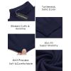 COOFANDY Men’s Slim Fit Turtleneck Sweater Casual Basic Knitted Long Sleeve Pullover Sweater(Navy)
