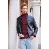 COOFANDY Men’s Slim Fit Turtleneck Sweater Casual Pullover Sweater Lightweight Ribbed Sweater(Wine Red)
