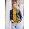 COOFANDY Men’s Slim Fit Turtleneck Sweater Casual Pullover Sweater Lightweight Ribbed Sweater(Yellow)
