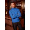 COOFANDY Men’s Slim Fit Turtleneck Sweater Casual Twist Patterned Pullover Knitted Sweaters(Blue)