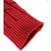 COOFANDY Men’s Slim Fit Turtleneck Sweater Casual Twisted Knitted Pullover Sweaters(Red)