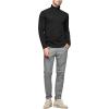 COOFANDY Men’s Slim Fit Turtleneck Sweaters Casual Cable Knitted Soft Pullover Sweaters(01-black)