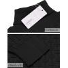 COOFANDY Men’s Slim Fit Turtleneck Sweaters Casual Cable Knitted Soft Pullover Sweaters(01-black)