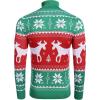 COOFANDY Men’s Slim Fit Turtleneck Sweaters Casual Cable Knitted Soft Pullover Sweaters(Christmas Green)