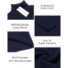 COOFANDY Men’s Slim Fit Turtleneck Sweaters Casual Cable Knitted Soft Pullover Sweaters(Sapphire)