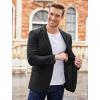 COOFANDY Mens Sport Coat Casual Blazer One Button Business Suit Jacket(Black)