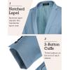 COOFANDY Mens Sport Coat Casual Blazer One Button Business Suit Jacket(Clear Blue)