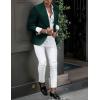 COOFANDY Mens Sport Coat Casual Blazer One Button Business Suit Jacket(Green)