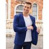 COOFANDY Mens Sport Coat Casual Blazer One Button Business Suit Jacket(Grey Blue)