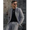 COOFANDY Mens Sport Coat Casual Blazer One Button Business Suit Jacket(Light Grey)