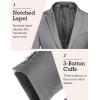 COOFANDY Mens Sport Coat Casual Blazer One Button Business Suit Jacket(Light Grey)
