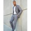 COOFANDY Mens Sport Coat Casual Blazer One Button Business Suit Jacket(Light Grey)
