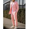 COOFANDY Mens Sport Coat Casual Blazer One Button Business Suit Jacket(Pink)