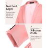 COOFANDY Mens Sport Coat Casual Blazer One Button Business Suit Jacket(Pink)