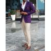 COOFANDY Mens Sport Coat Casual Blazer One Button Business Suit Jacket(Purple)